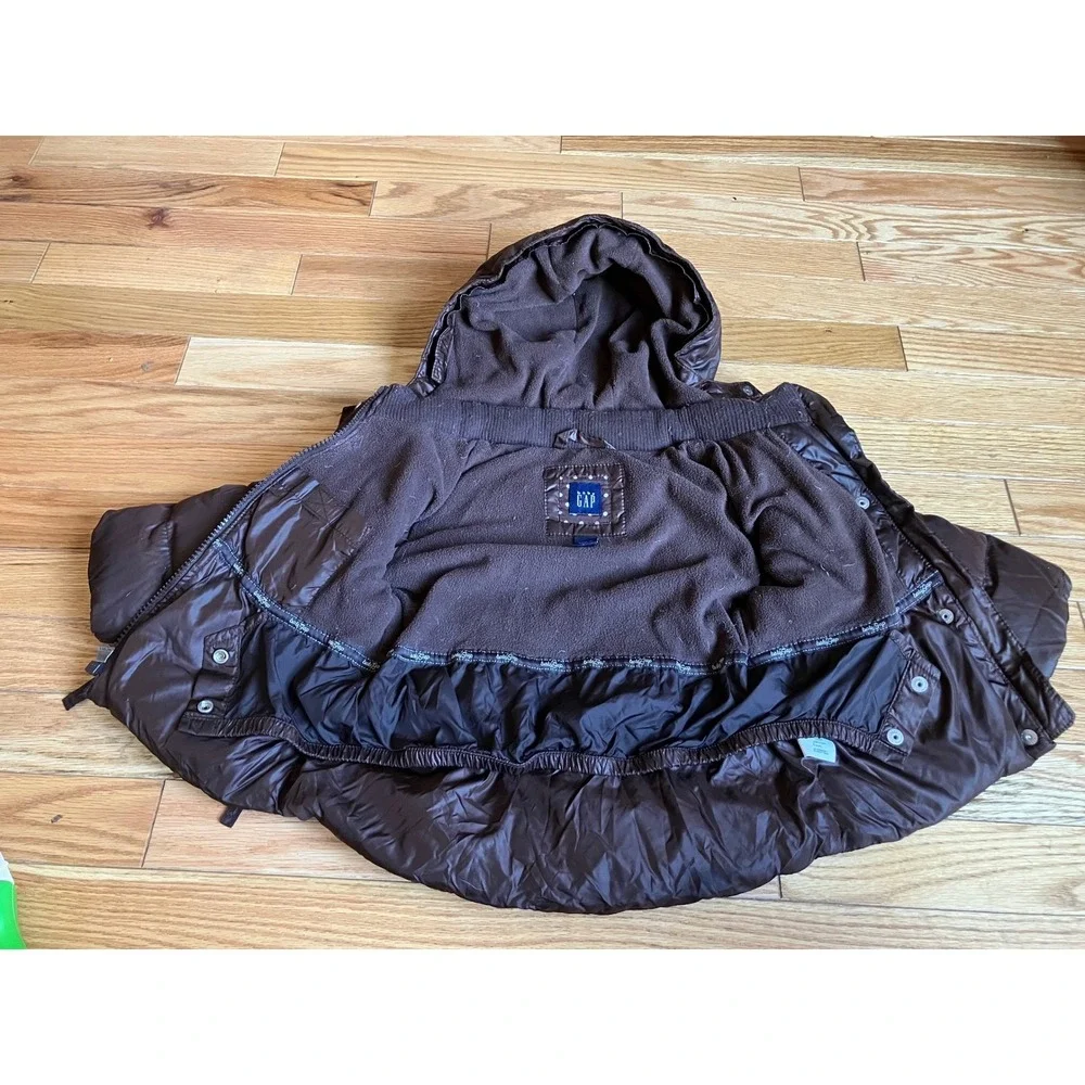 Baby Gap 12-18 months Down Fill Puffer Jacket 12-18‎ Brown Cozy Warm Cute